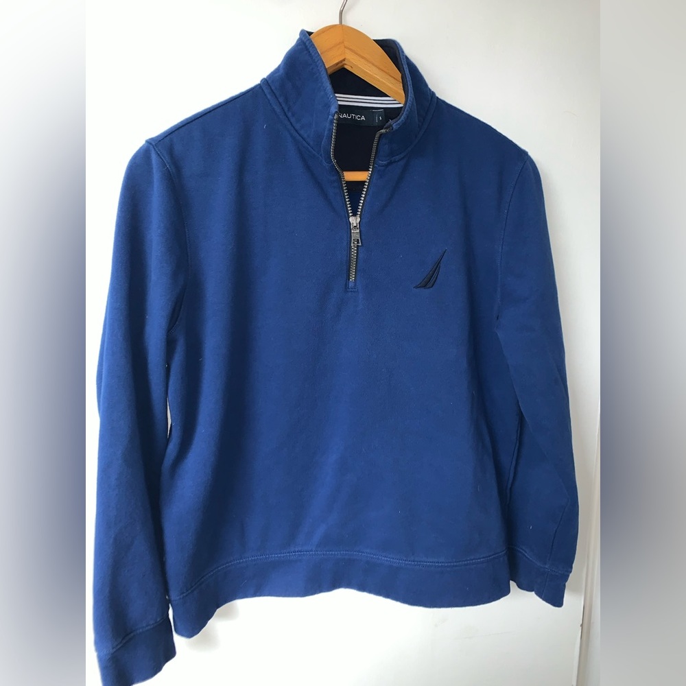 Men’s Nautica Navy Sweatshirt with zipper small